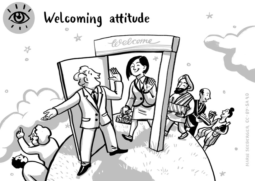 Abbildung: Welcoming attitude