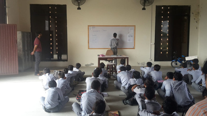 A classroom in Pakistan