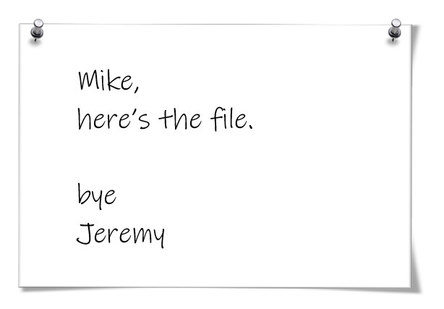 Jeremy's note